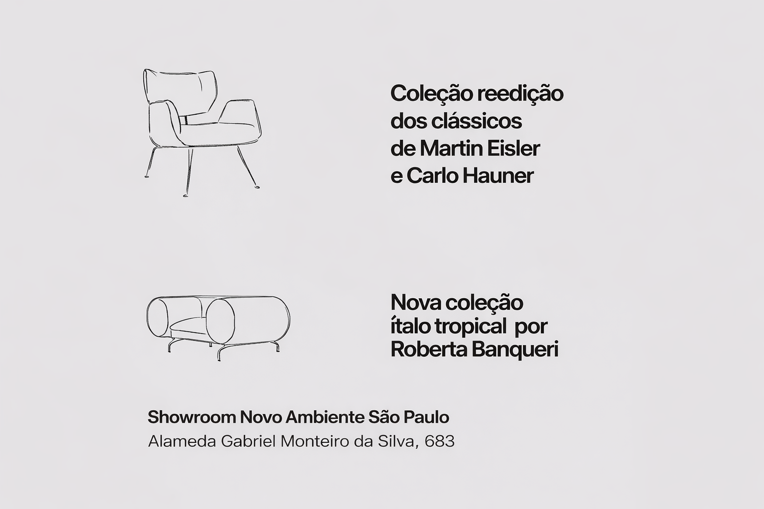 Colecoes No Showroom Novo Ambiente